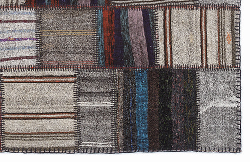 Teselya Bej Çizgili Yün El Dokuma Halısı 160 x 230 Apex Unique
