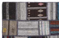 Teselya Bej Çizgili Yün El Dokuma Halısı 160 x 230 Apex Unique