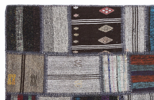 Teselya Bej Çizgili Yün El Dokuma Halısı 160 x 230 Apex Unique