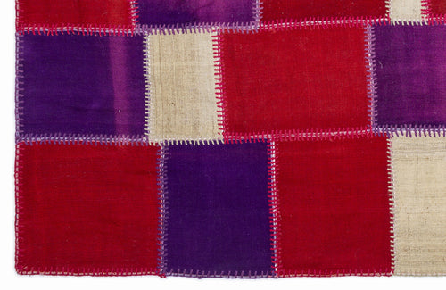 Teselya Pembe Patchwork Yün El Dokuma Halısı 160 x 230 Apex Unique