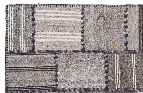 Teselya Bej Çizgili Yün El Dokuma Halısı 160 x 230 Apex Unique