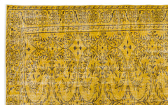 Atina Sarı Eskitme Yün El Dokuma Halısı 175 x 285 Apex Unique