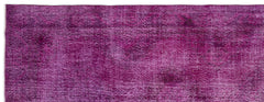 Atina Pembe Eskitme Yün El Dokuma Halısı 145 x 390 Apex Unique