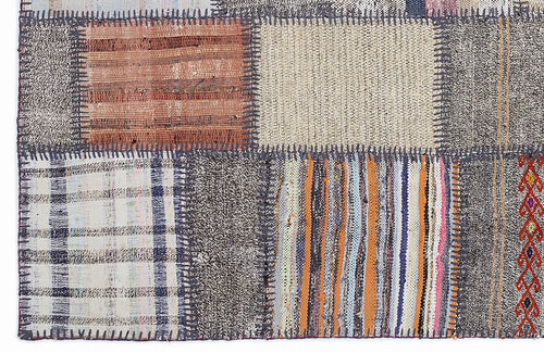 Teselya Bej Çizgili Yün El Dokuma Halısı 160 x 230 Apex Unique