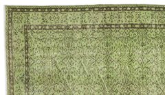 Atina Yeşil Eskitme Yün El Dokuma Halısı 160 x 280 Apex Unique