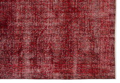 Atina Kırmızı Eskitme Yün El Dokuma Halısı 217 x 308 Apex Unique