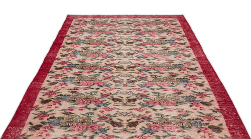 Atina Krem Eskitme Yün El Dokuma Halısı 170 x 272 Apex Unique