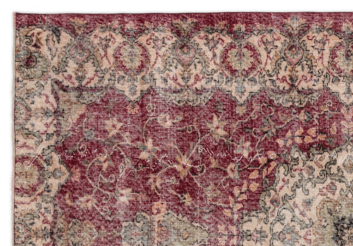 Atina Bej Eskitme Yün El Dokuma Halısı 173 x 255 Apex Unique