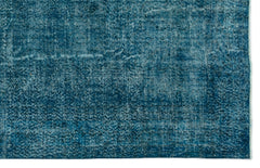 Atina Turkuaz Eskitme Yün El Dokuma Halısı 196 x 306 Apex Unique