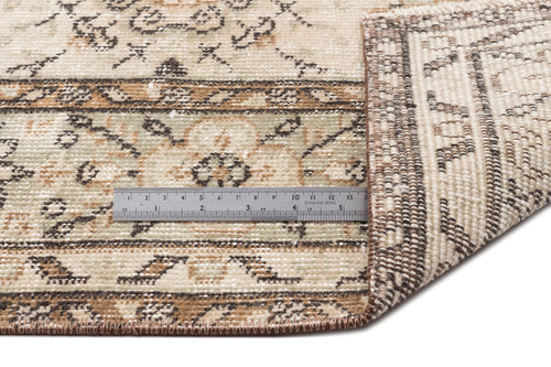 Atina Bej Eskitme Yün El Dokuma Halısı 187 x 278 Apex Unique