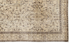 Atina 14754 Bej Eskitme Yün El Dokuma Halısı 186 x 302 Apex Unique