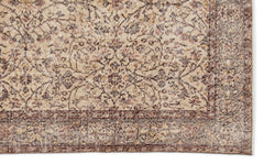 Atina 14760 Bej Eskitme Yün El Dokuma Halısı 156 x 263 Apex Unique