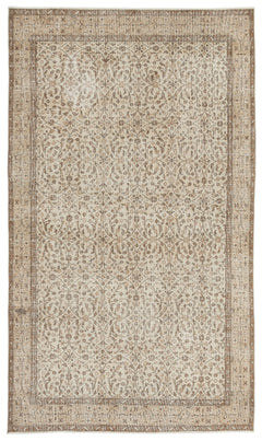 Atina Bej Eskitme Yün El Dokuma Halısı 169 x 287 Apex Unique