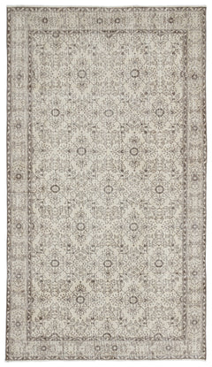 Atina Bej Eskitme Yün El Dokuma Halısı 181 x 313 Apex Unique