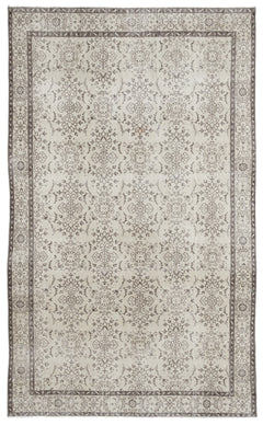Atina Bej Eskitme Yün El Dokuma Halısı 189 x 315 Apex Unique