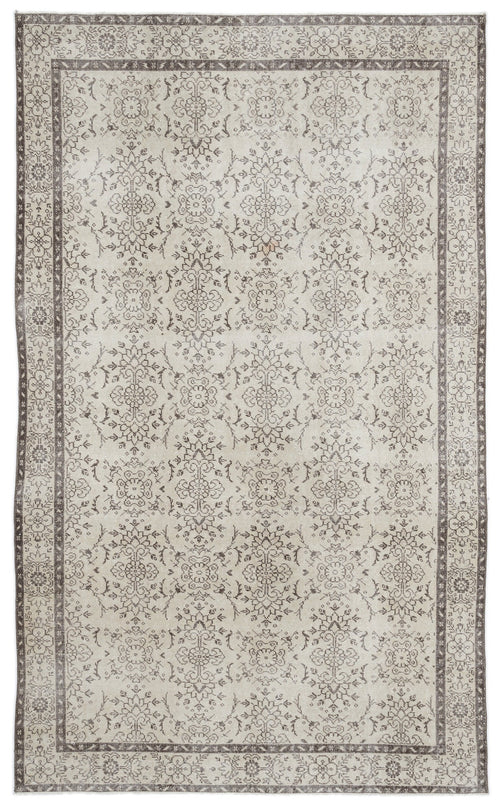 Atina Bej Eskitme Yün El Dokuma Halısı 189 x 315 Apex Unique