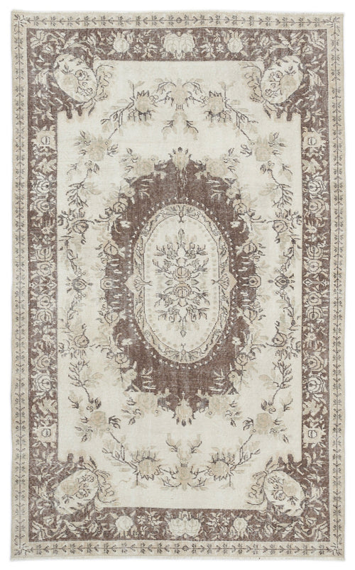 Atina Bej Eskitme Yün El Dokuma Halısı 167 x 273 Apex Unique
