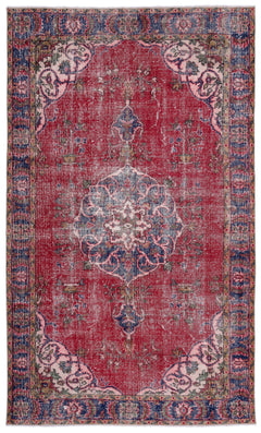 Atina Kırmızı Klasik Yün El Dokuma Halısı 165 x 280 Apex Unique