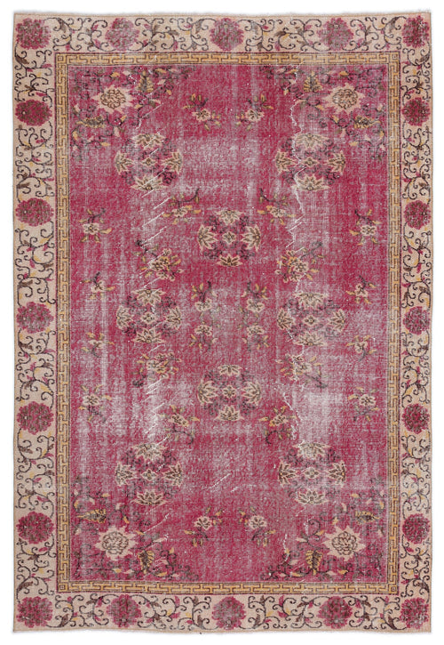 Atina Krem Eskitme Yün El Dokuma Halısı 174 x 256 Apex Unique
