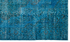 Atina Turkuaz Eskitme Yün El Dokuma Halısı 181 x 306 Apex Unique