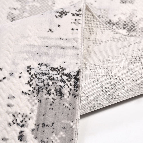 Maya Gri Modern Polyester Makine Halısı Crea