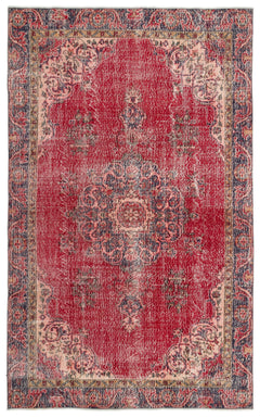 Atina Kırmızı Klasik Yün El Dokuma Halısı 173 x 286 Apex Unique