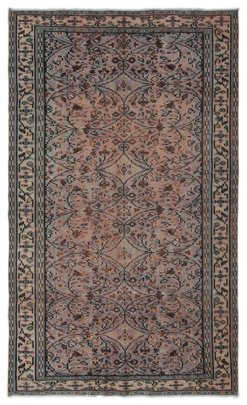 Atina Kahverengi Eskitme Yün El Dokuma Halısı 141 x 232 Apex Unique