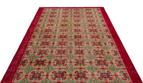 Atina Bej Eskitme Yün El Dokuma Halısı 178 x 266 Apex Unique
