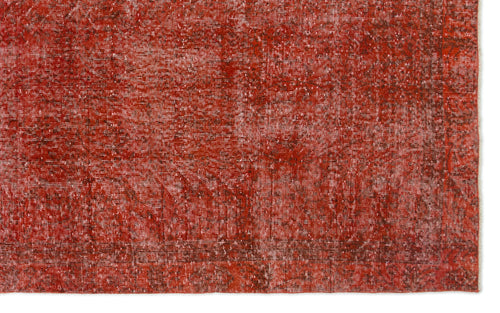 Atina Turuncu Eskitme Yün El Dokuma Halısı 186 x 301 Apex Unique