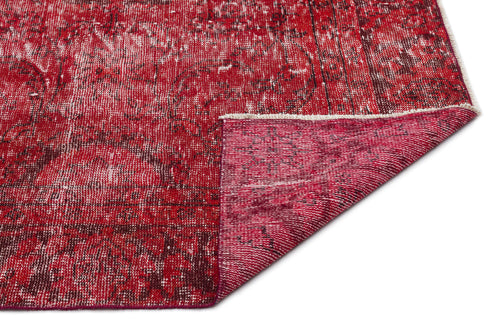 Atina Kırmızı Eskitme Yün El Dokuma Halısı 183 x 303 Apex Unique