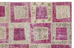 Iskece Pembe Eskitme Yün El Dokuma Halısı 160 x 230 Apex Unique