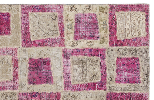 Iskece Pembe Eskitme Yün El Dokuma Halısı 160 x 230 Apex Unique