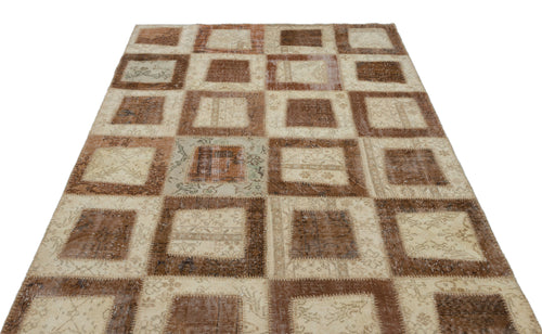 Iskece Bej Eskitme Yün El Dokuma Halısı 160 x 242 Apex Unique
