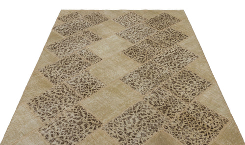 Iskece Bej Eskitme Yün El Dokuma Halısı 160 x 233 Apex Unique