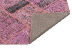 Iskece Pembe Eskitme Yün El Dokuma Halısı 160 x 233 Apex Unique