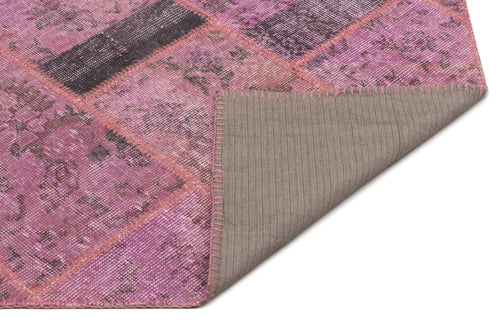 Iskece Pembe Eskitme Yün El Dokuma Halısı 160 x 233 Apex Unique