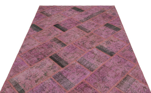 Iskece Pembe Eskitme Yün El Dokuma Halısı 160 x 233 Apex Unique