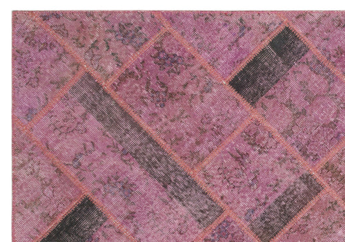 Iskece Pembe Eskitme Yün El Dokuma Halısı 160 x 233 Apex Unique