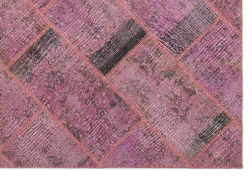 Iskece Pembe Eskitme Yün El Dokuma Halısı 160 x 233 Apex Unique