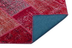 Iskece Kırmızı Eskitme Yün El Dokuma Halısı 160 x 230 Apex Unique