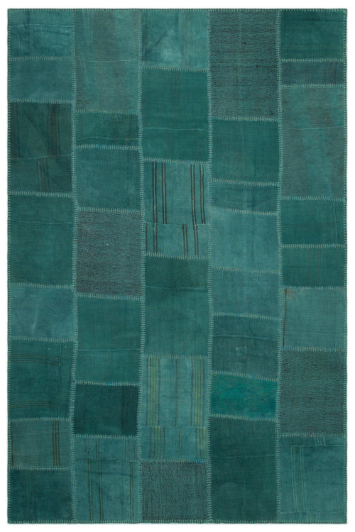 Teselya Bej Patchwork Yün El Dokuma Halısı 197 x 300 Apex Unique