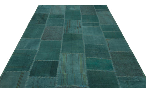 Teselya Bej Patchwork Yün El Dokuma Halısı 197 x 300 Apex Unique