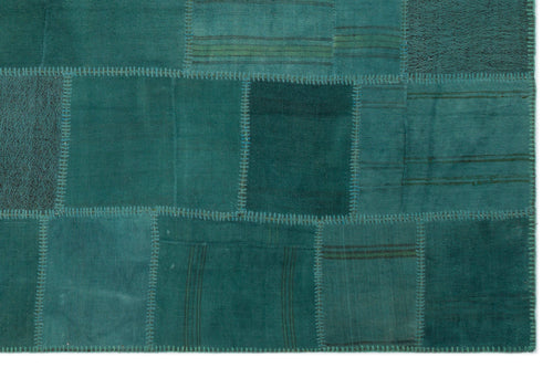 Teselya Bej Patchwork Yün El Dokuma Halısı 197 x 300 Apex Unique