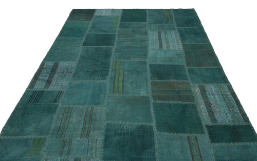 Teselya Bej Patchwork Yün El Dokuma Halısı 195 x 300 Apex Unique