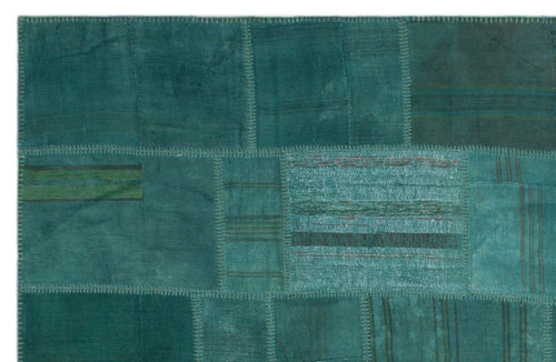 Teselya Bej Patchwork Yün El Dokuma Halısı 195 x 300 Apex Unique
