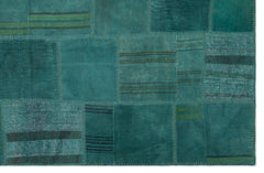Teselya Bej Patchwork Yün El Dokuma Halısı 195 x 300 Apex Unique