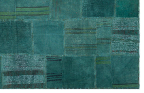 Teselya Bej Patchwork Yün El Dokuma Halısı 195 x 300 Apex Unique