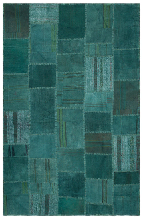 Teselya Bej Patchwork Yün El Dokuma Halısı 195 x 300 Apex Unique