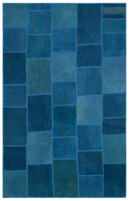 Teselya Bej Patchwork Yün El Dokuma Halısı 190 x 300 Apex Unique