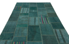 Teselya Bej Patchwork Yün El Dokuma Halısı 195 x 303 Apex Unique